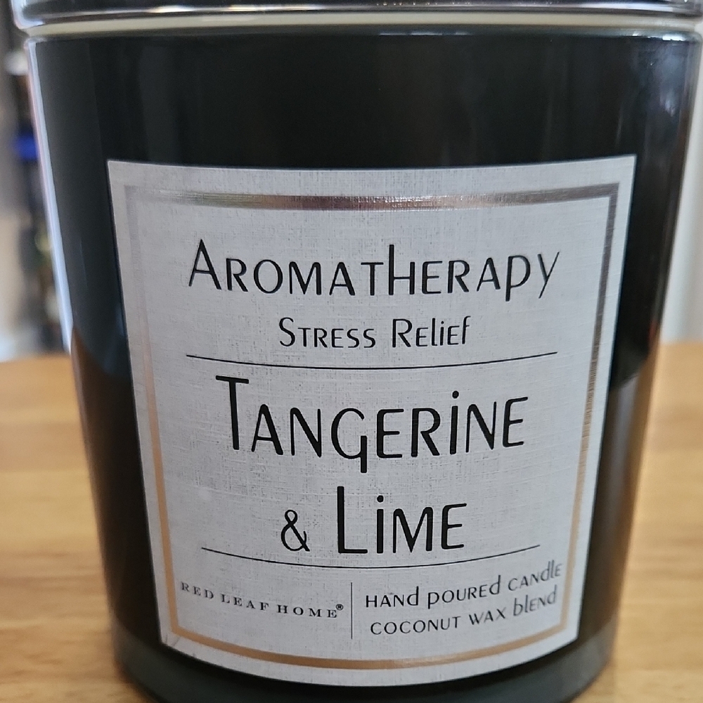 Aromatherapy Stress Relief Accent Candle Tangerine And Lime